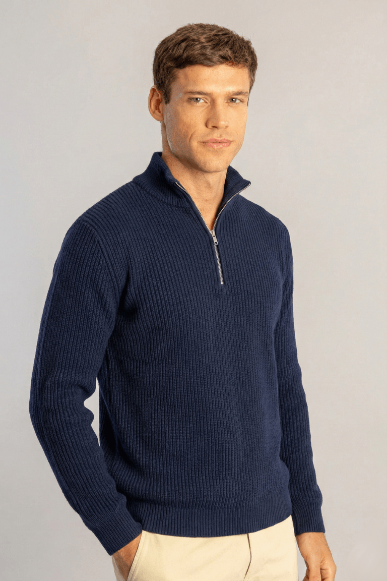 Hampton Ribbed-Zip - Henrrys