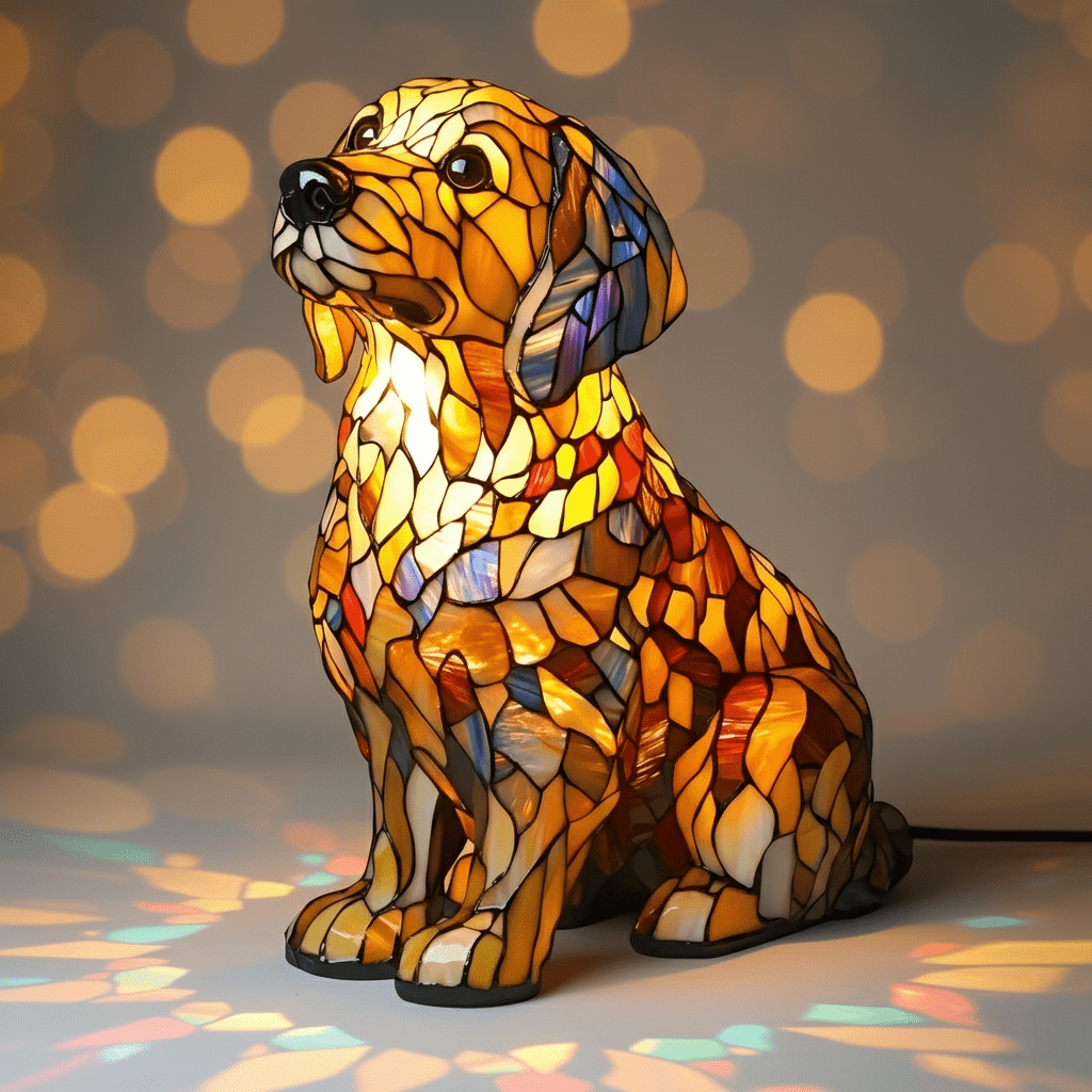 Golden Retriever Lily – Scultura Spirituale LED - Henrrys