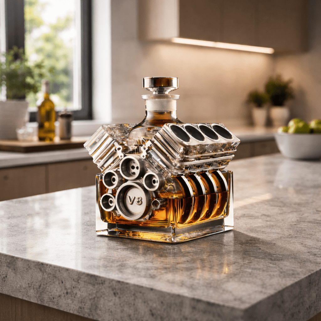 Bouteille de Whisky 'Moteur' - L'Élégance de la Vitesse - Henrrys