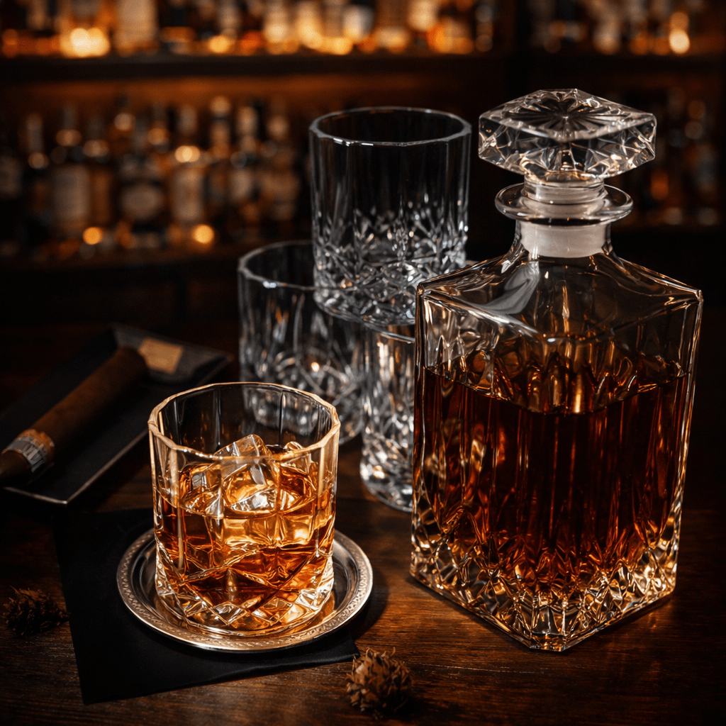 Set Bottiglia e Bicchieri da Whisky