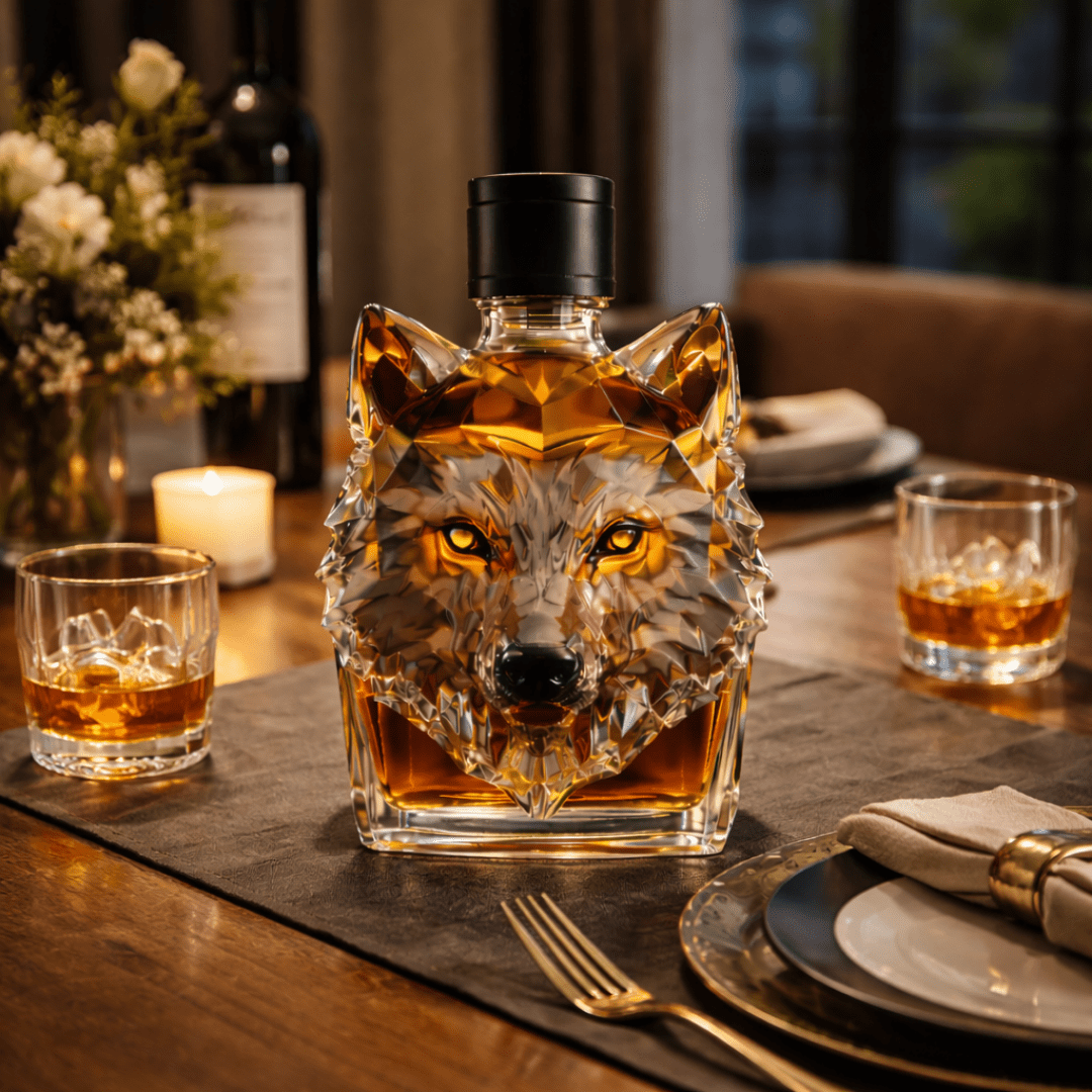 Carafe à Whisky 'Tête de Loup' - Édition Exclusive - Henrrys
