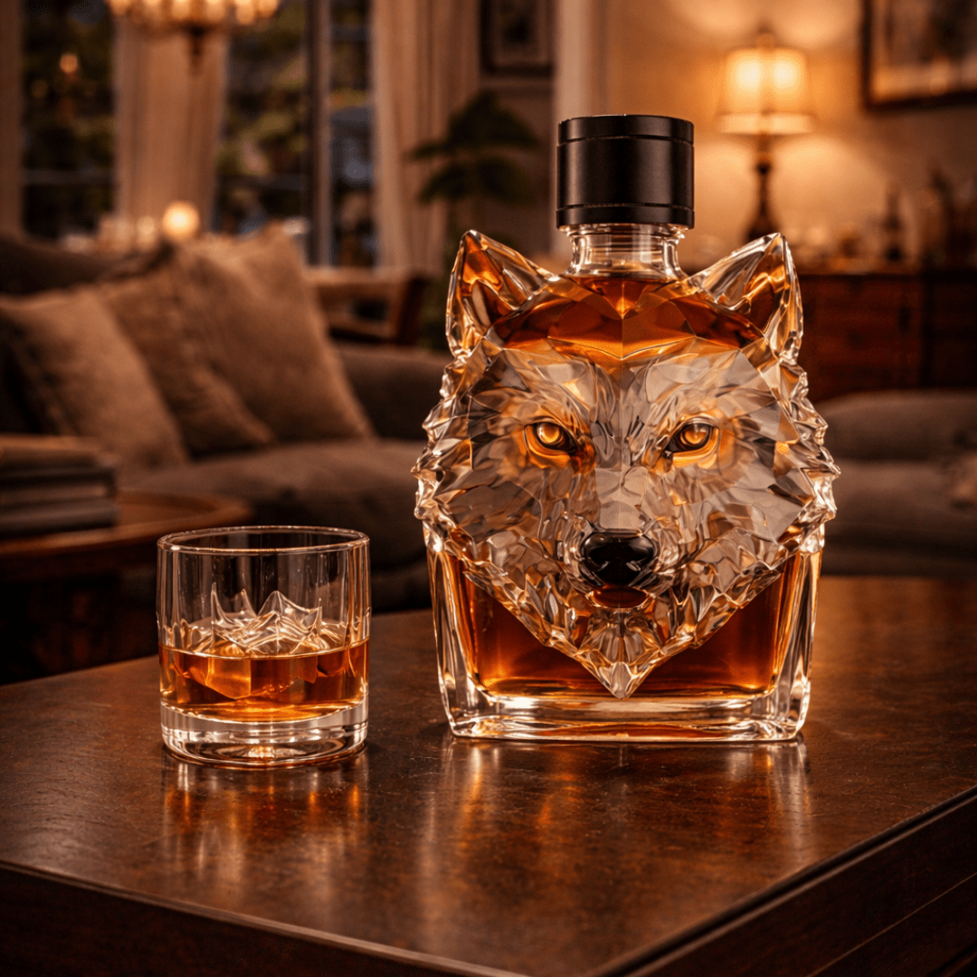 Carafe à Whisky 'Tête de Loup' - Édition Exclusive - Henrrys