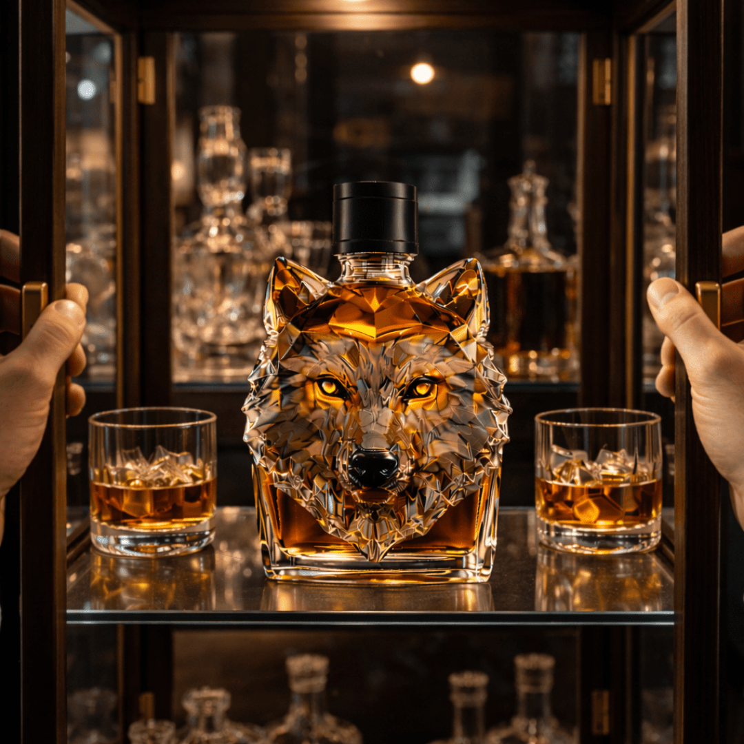 Carafe à Whisky 'Tête de Loup' - Édition Exclusive - Henrrys