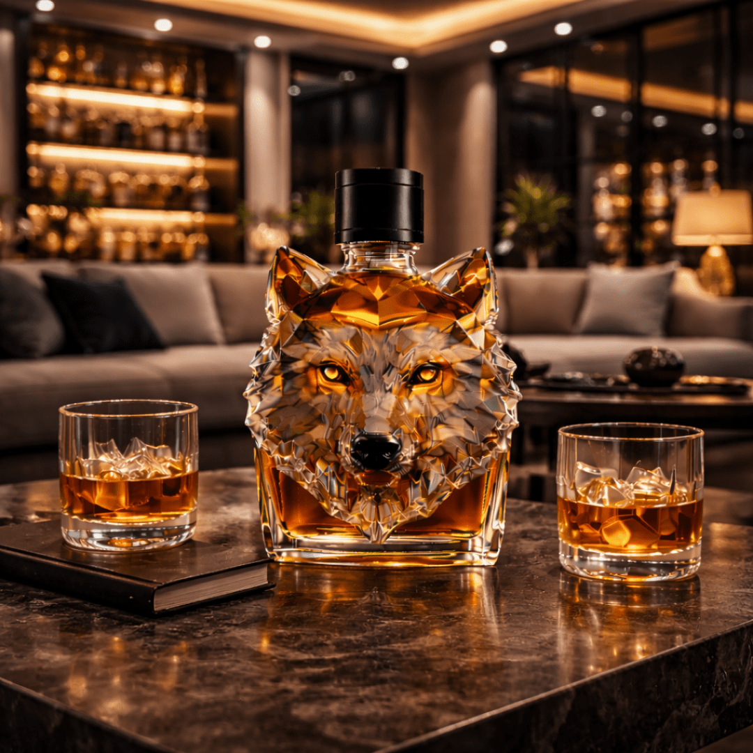 Carafe à Whisky 'Tête de Loup' - Édition Exclusive - Henrrys