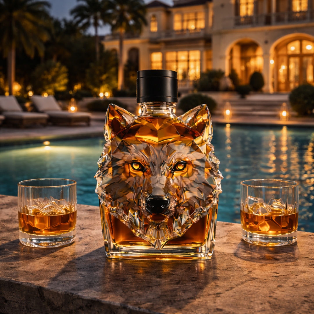 Carafe à Whisky 'Tête de Loup' - Édition Exclusive
