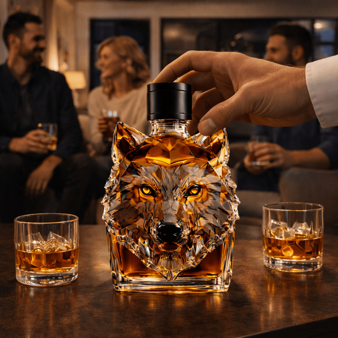Carafe à Whisky 'Tête de Loup' - Édition Exclusive - Henrrys
