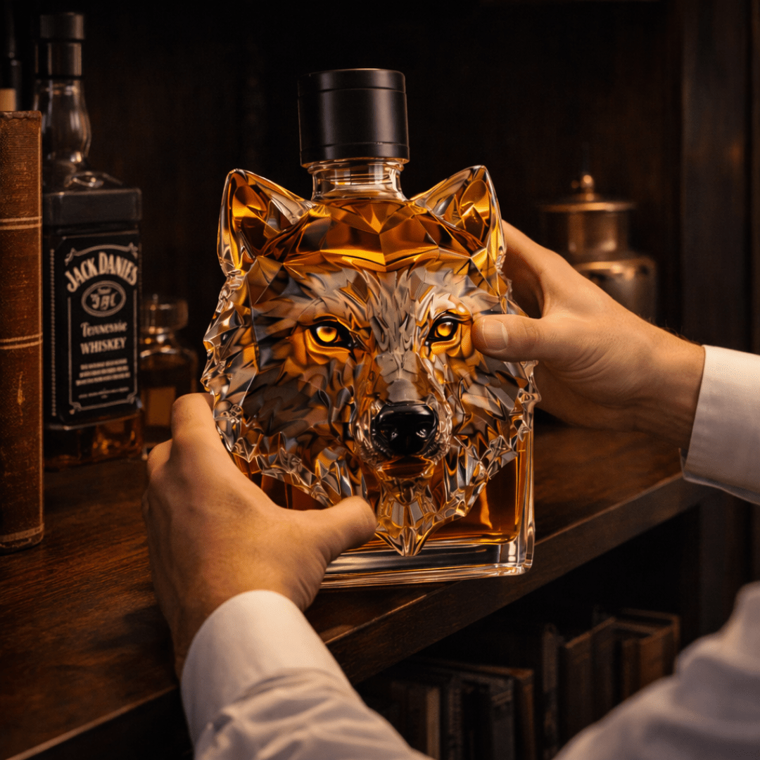 Carafe à Whisky 'Tête de Loup' - Édition Exclusive - Henrrys
