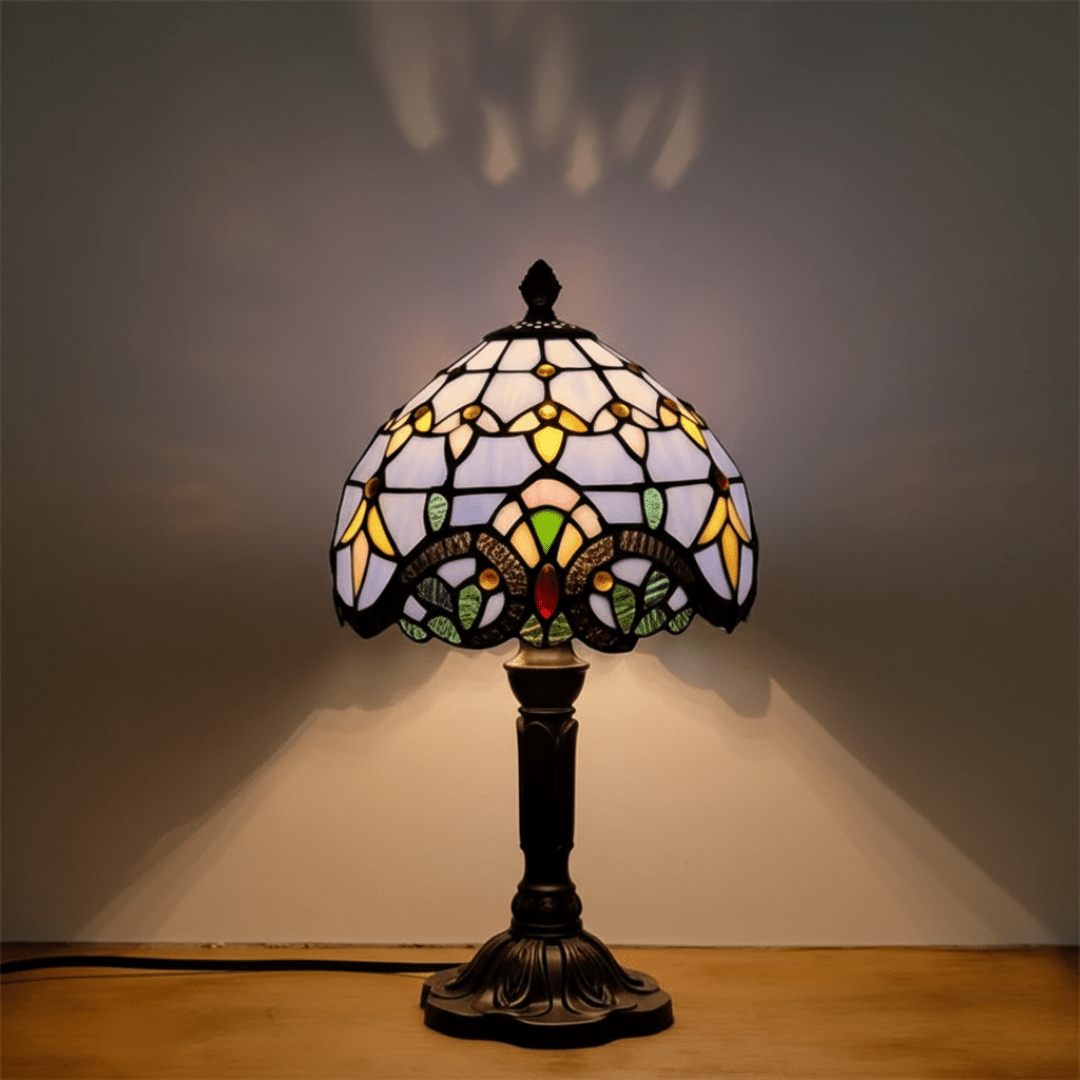 Lampada da Tavolo in Vetro Colorato Retrò - Henrrys
