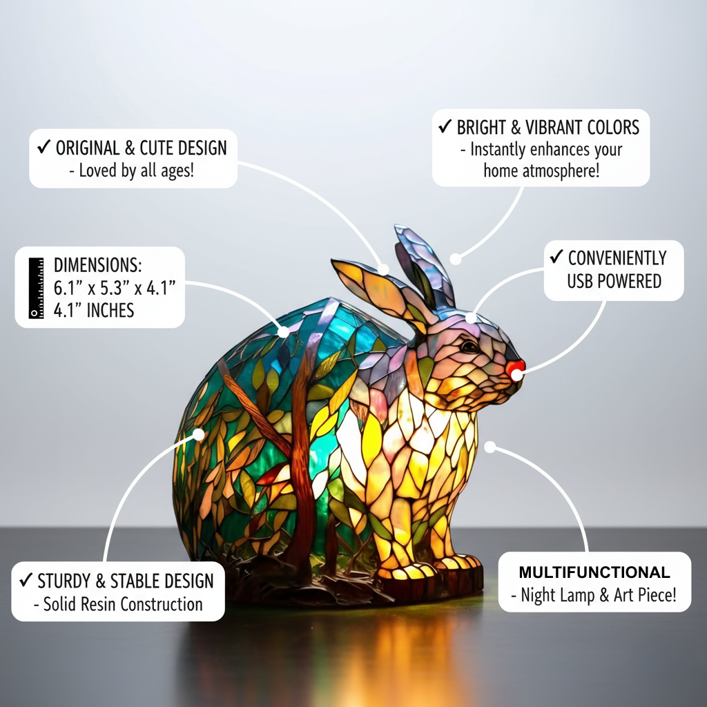Coniglio Noppie – Lampada Vivace LED - Henrrys