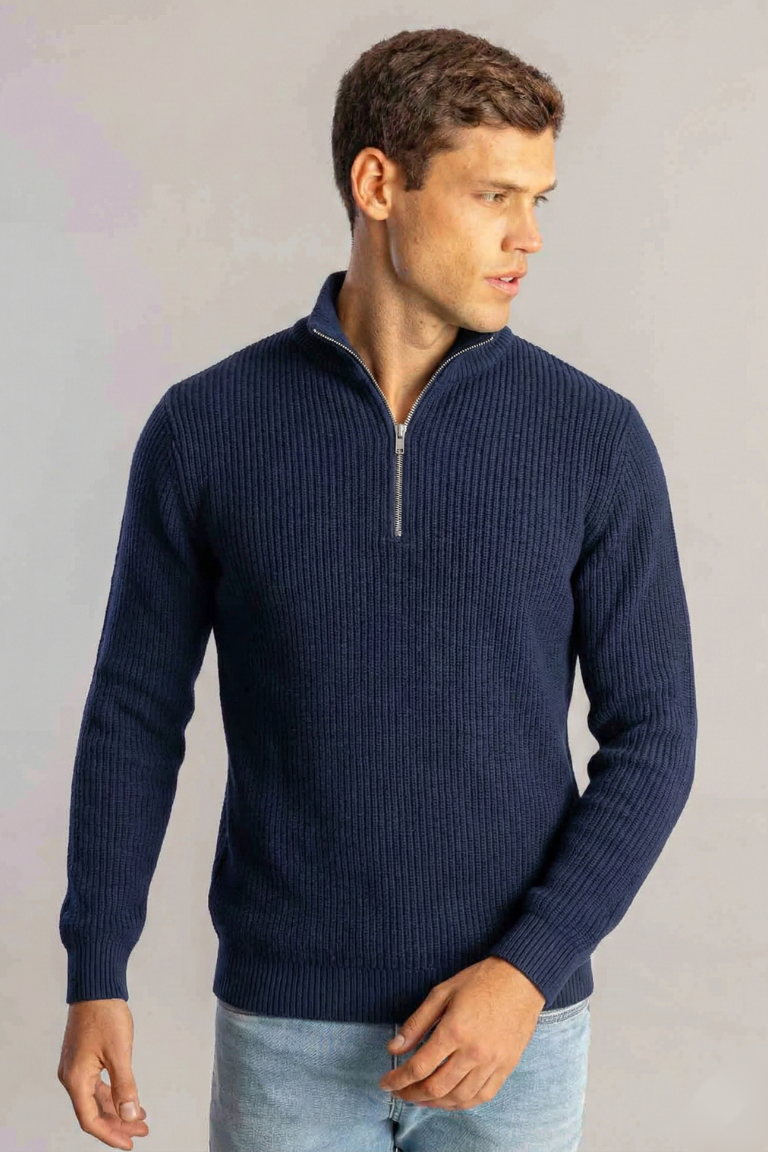 The Hampton Ribbed-Zip