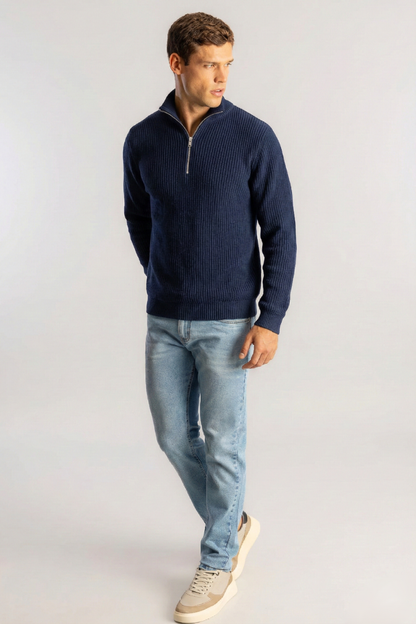 The Hampton Ribbed-Zip