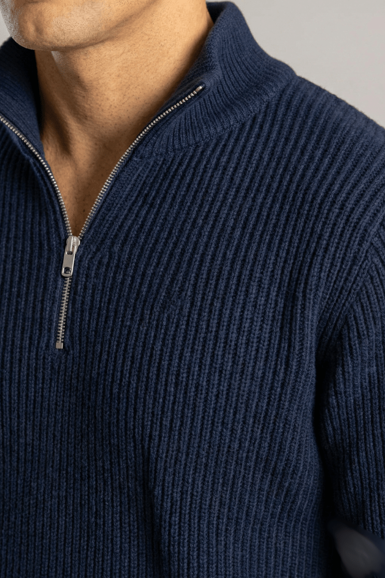 Hampton Ribbed-Zip - Henrrys