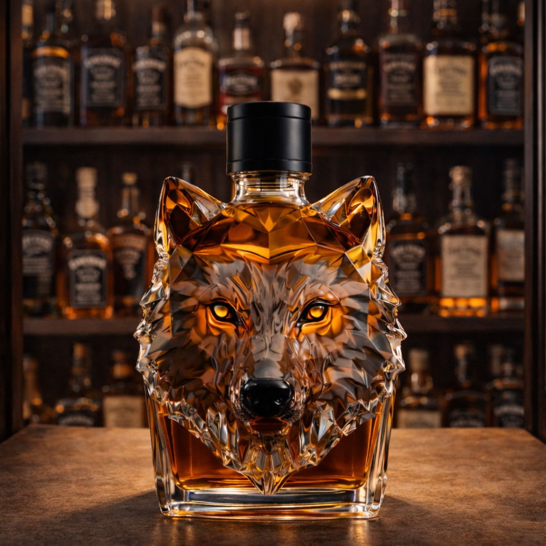 Carafe à Whisky 'Tête de Loup' - Édition Exclusive