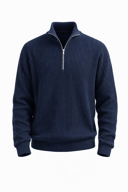 The Hampton Ribbed-Zip